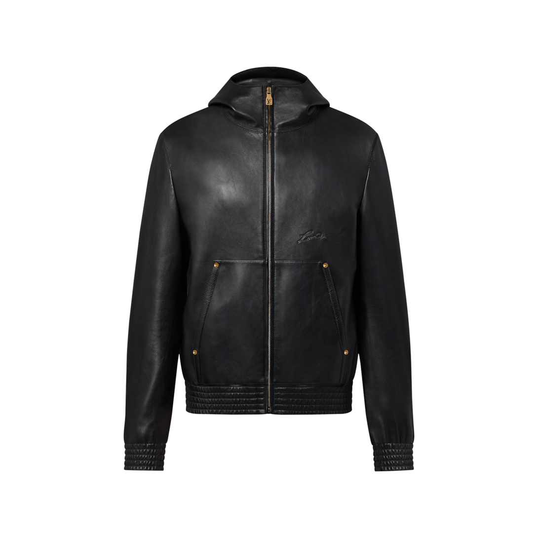 jent louis Leather Hooded Jacket mサイズ　新品 Leather Hooded Jacket – Jent Louis